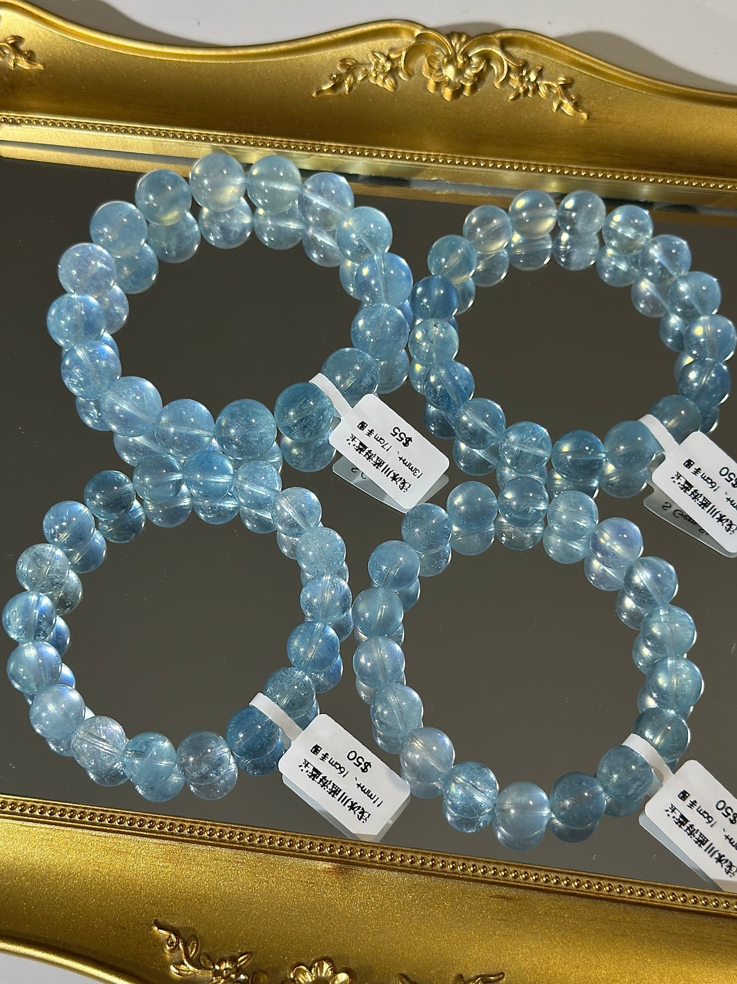 Light glacier blue aquamarine