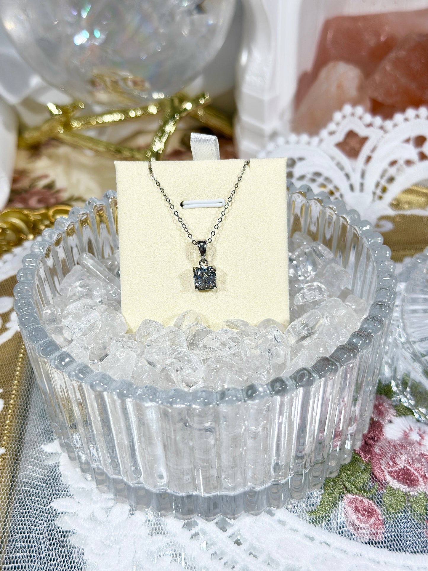 Moissanite necklace S925 silver