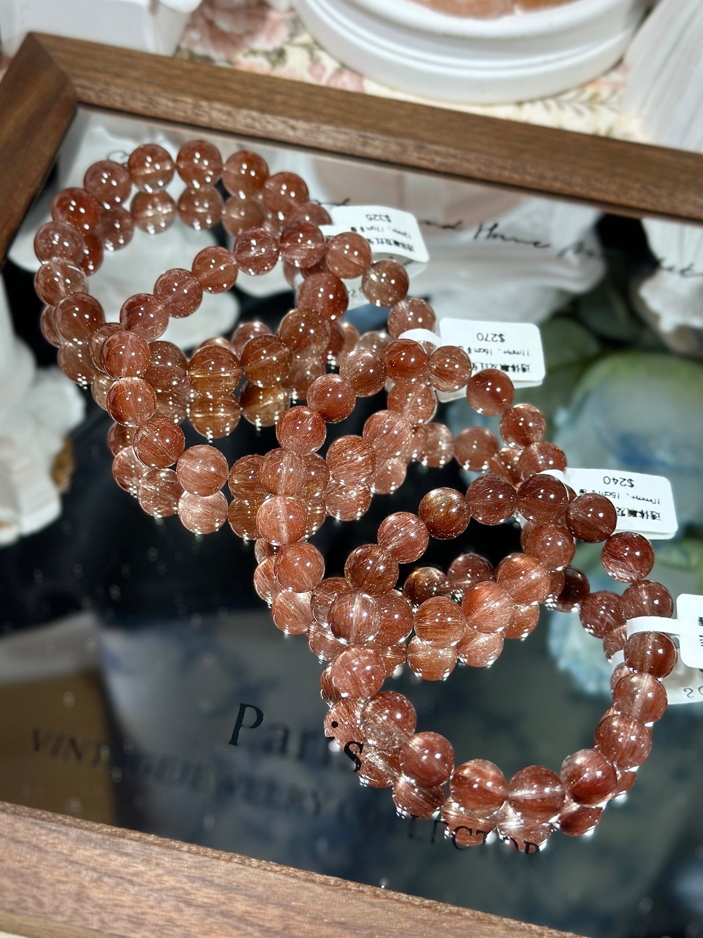 Transparent and smooth red rabbit hair