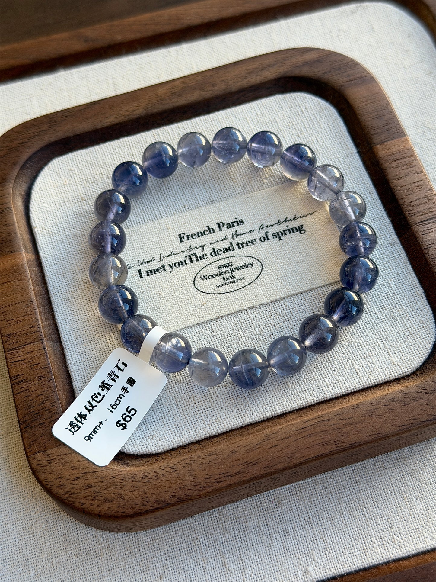 Transparent two-color cordierite