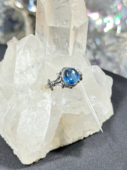 蓝晶石S925银戒指