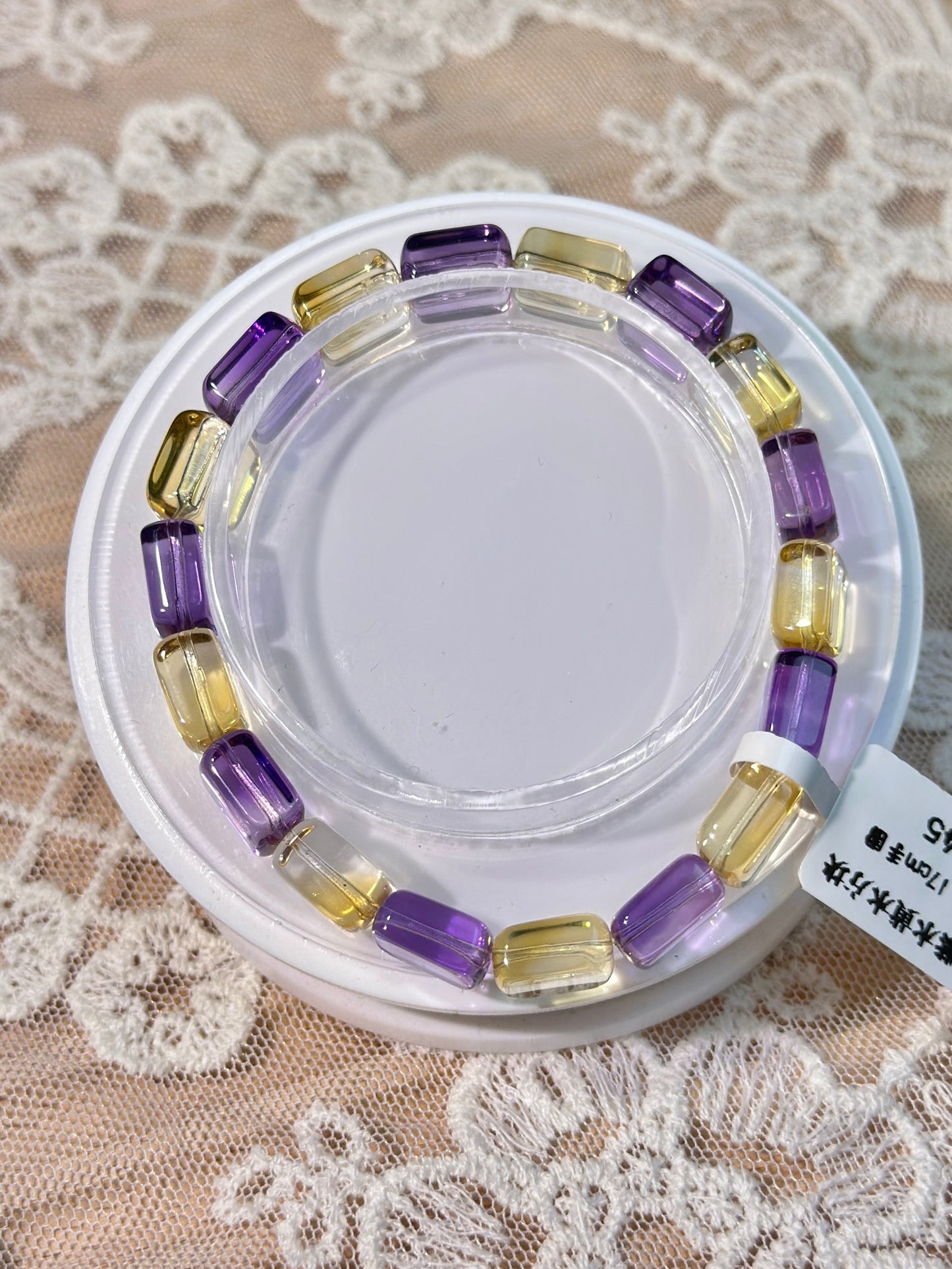 Pure Amethyst Citrine Cube