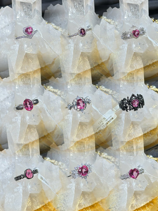 Pink Topaz S925 Silver Ring