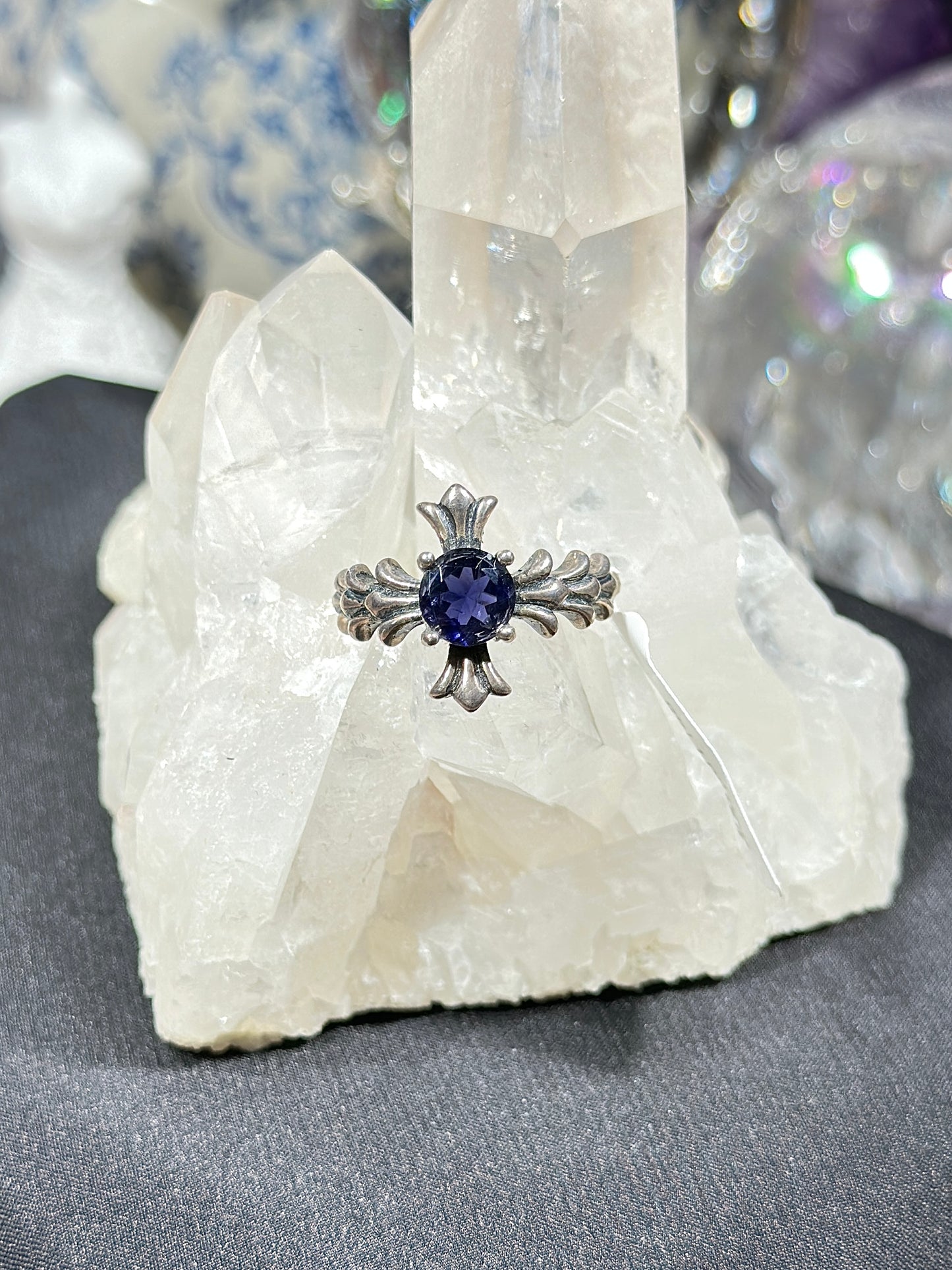 堇青石S925银戒指