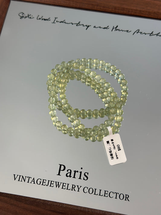 Green grape stone three circles