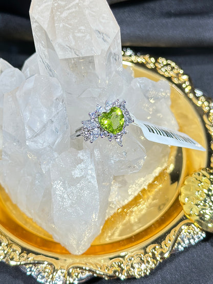 Peridot S925 silver ring-2