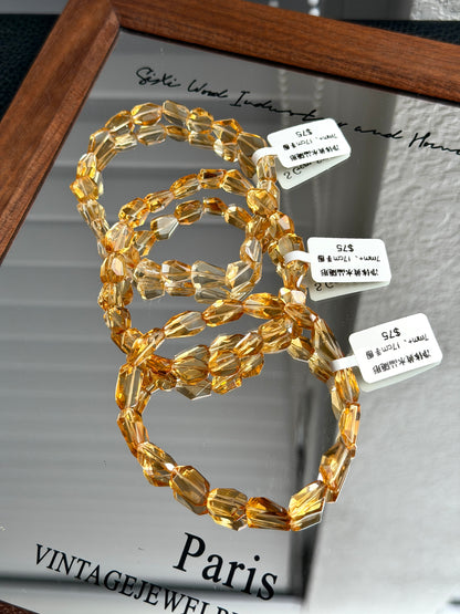 净体黄水晶随形