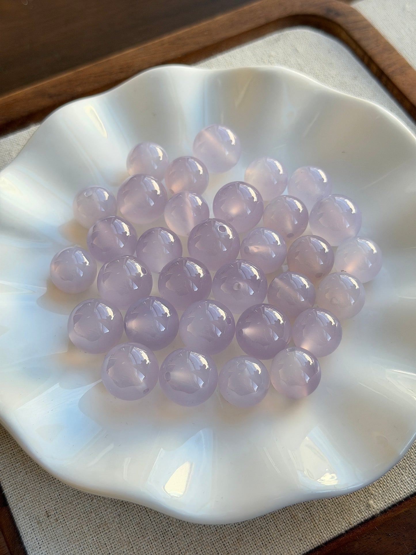 Purple Chalcedony Single Bead
