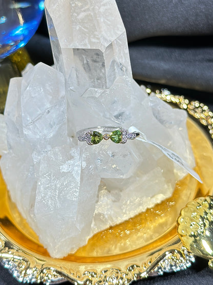 Peridot S925 silver ring-1