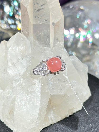 红纹石S925银戒指