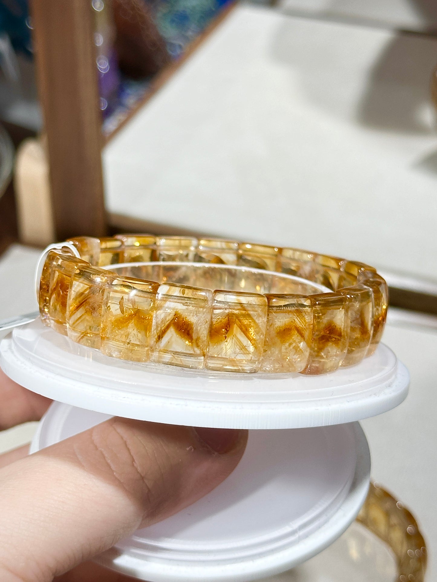 Yellow Tower Crystal Citrine Hand Card