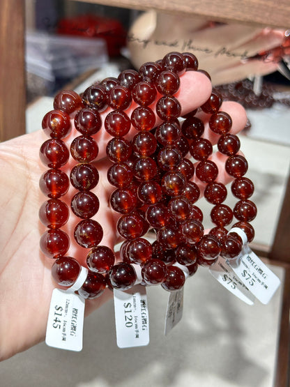 Orange-red garnet
