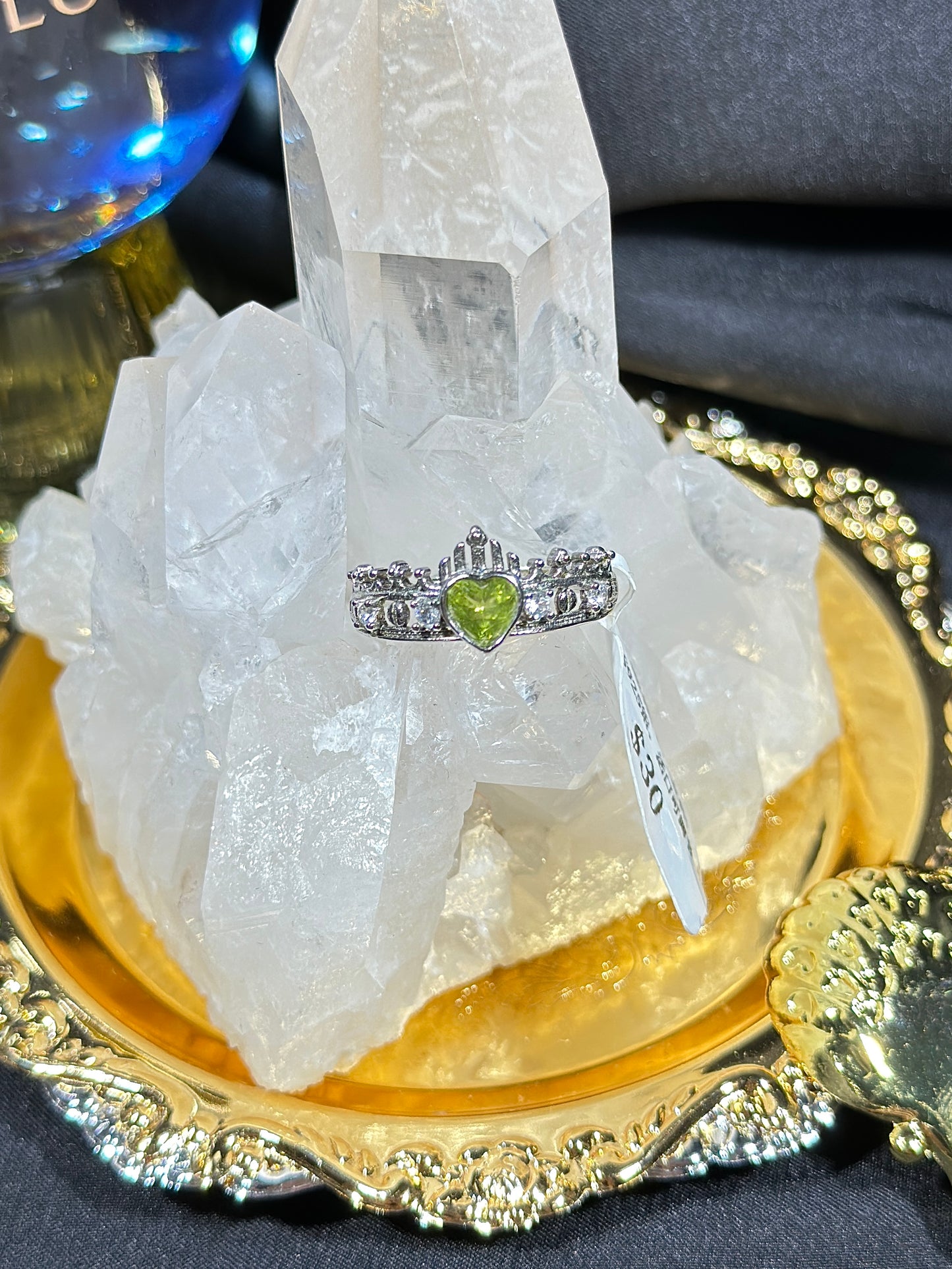 Peridot S925 silver ring-1