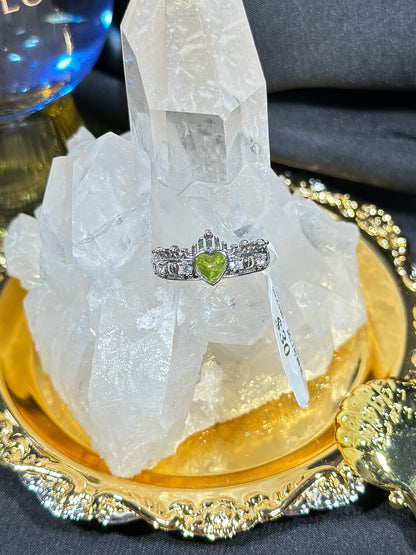 Peridot S925 silver ring-1