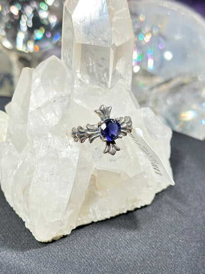 堇青石S925银戒指