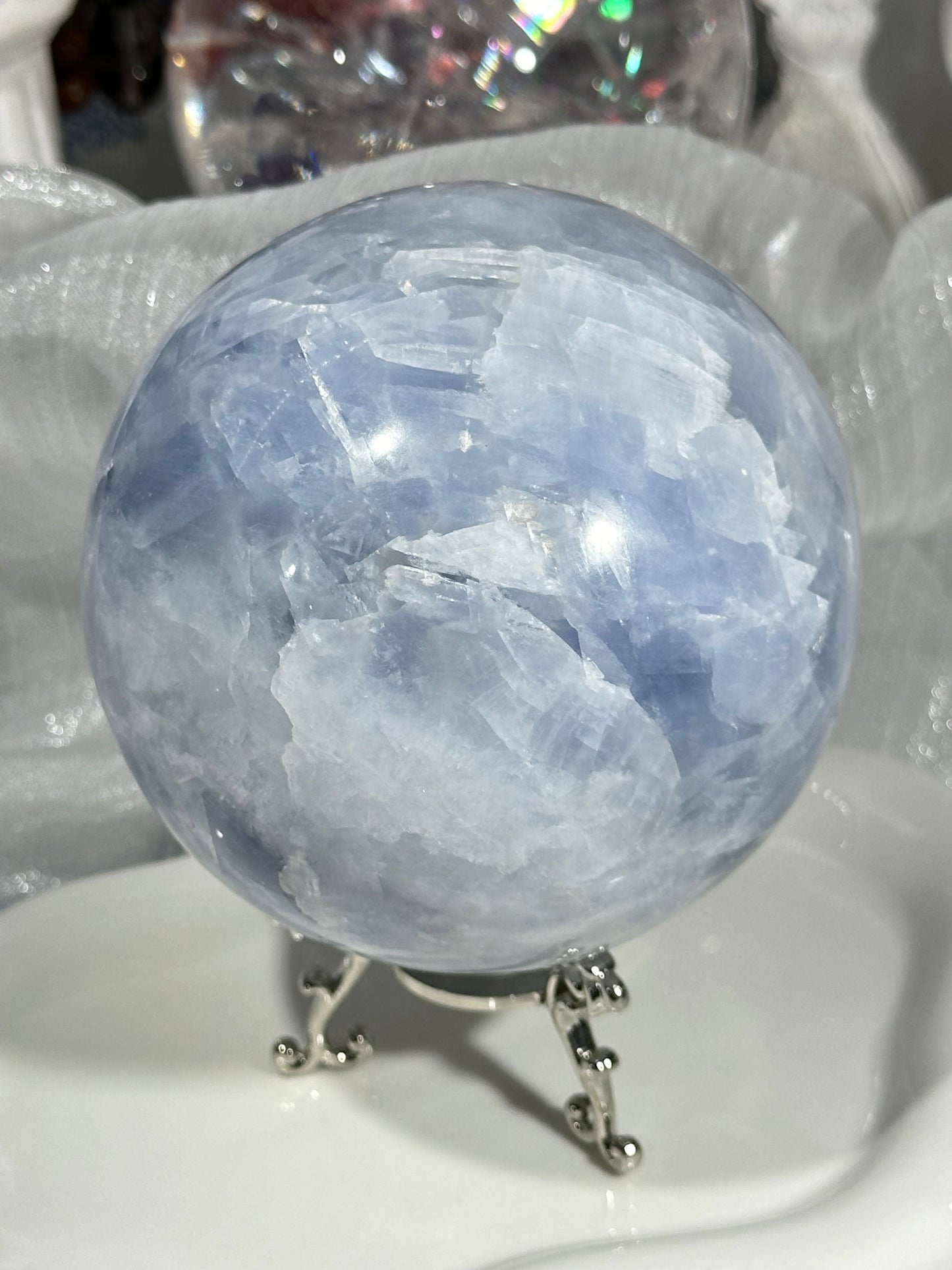 Kyanite crystal ball