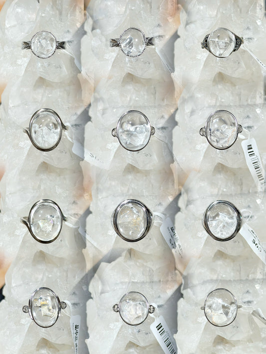 Crystal in Crystal S925 Silver Ring