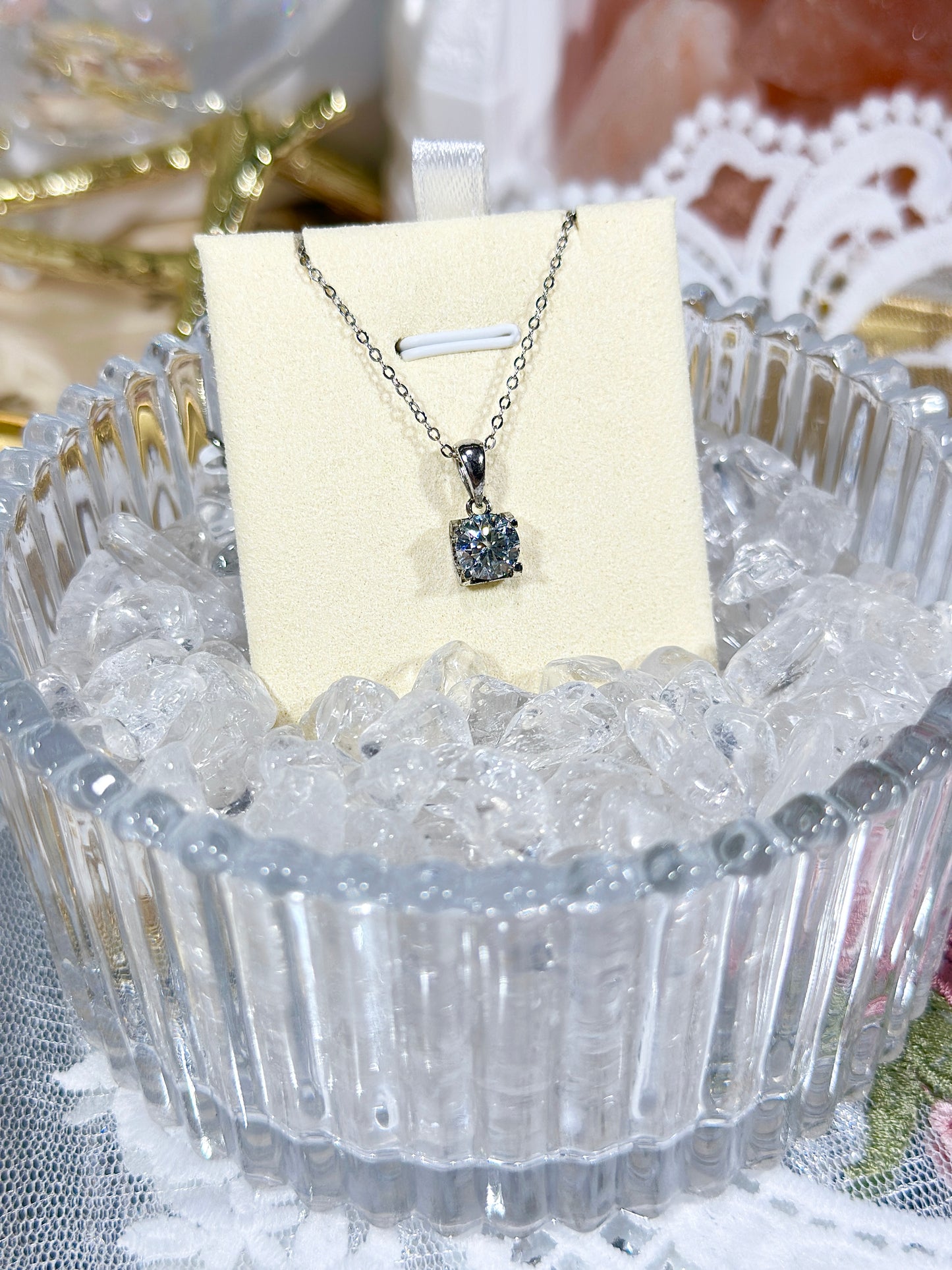 Moissanite necklace S925 silver