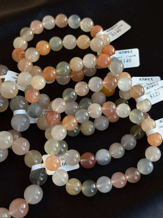 冰淇淋彩兔毛水晶