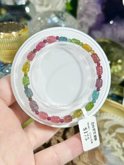 Color Coded Tourmaline Pixiu