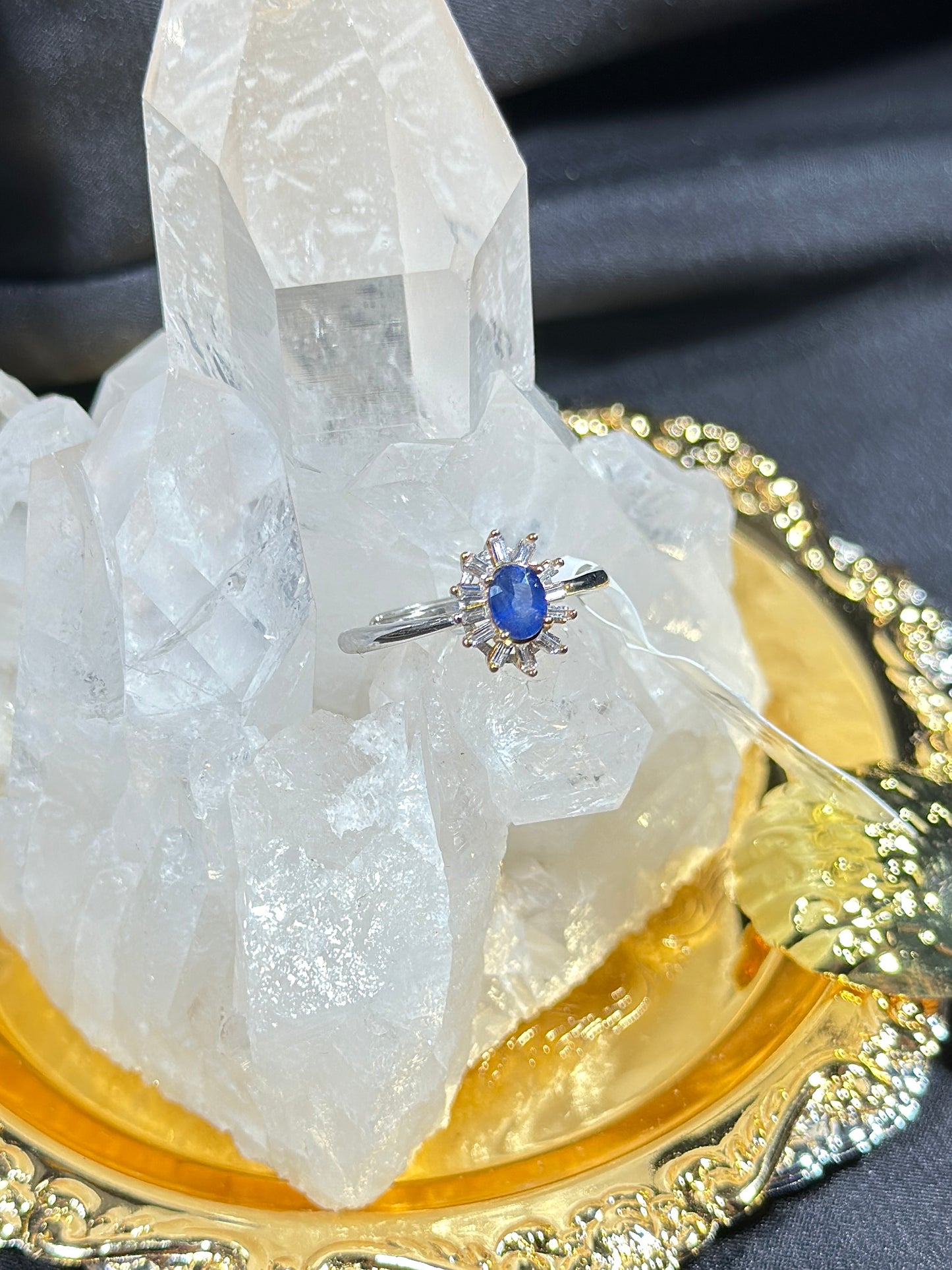 Sapphire S925 silver ring-1