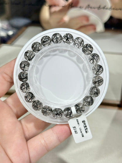 Lace black hair crystal