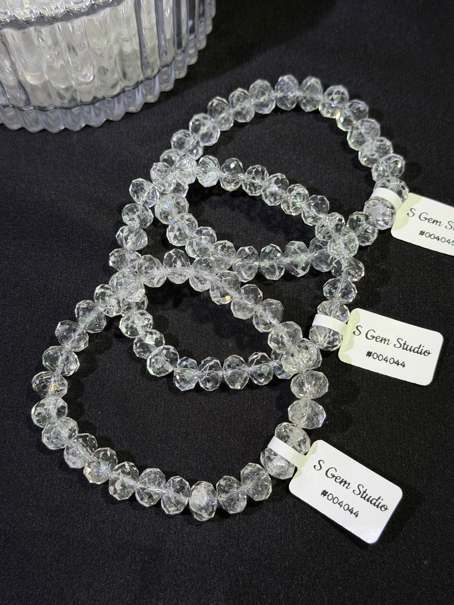 白水晶算盘钻切