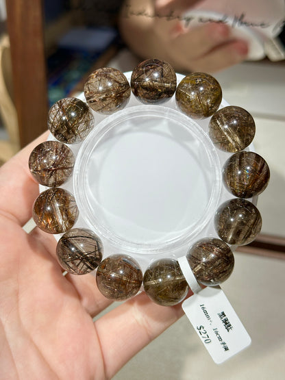 Black copper titanium crystal