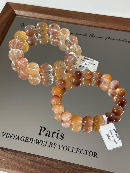 Pink and yellow rabbit fur