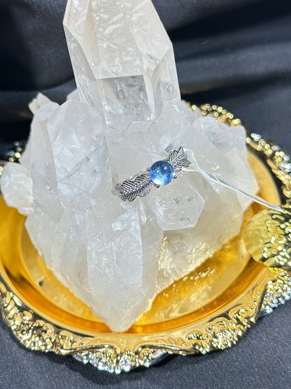 Aquamarine S925 silver ring-2