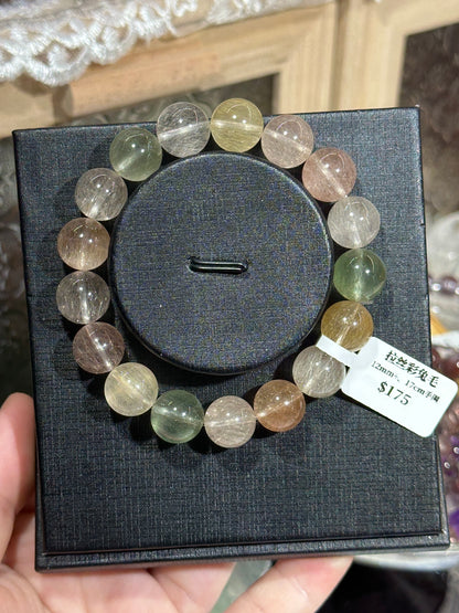 Brushed colored rabbit fur crystal