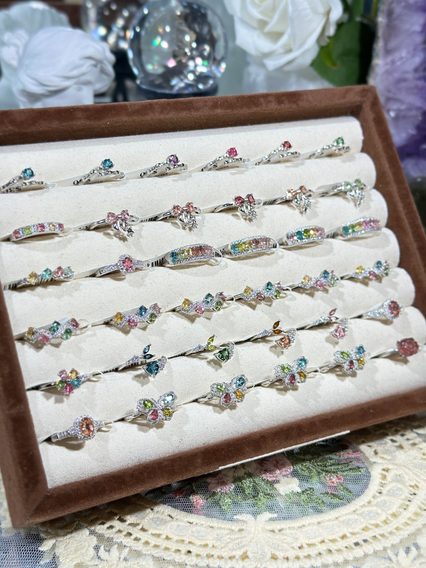 碧玺戒指 S925银