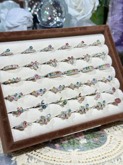 碧玺戒指 S925银