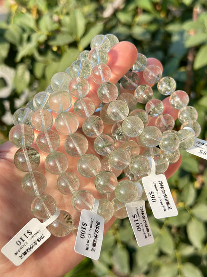 Pure Gold Sand Green Ghost Crystal