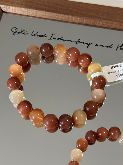 Red rabbit hair crystal