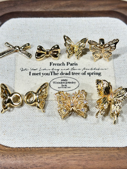 Light gold butterfly spacer