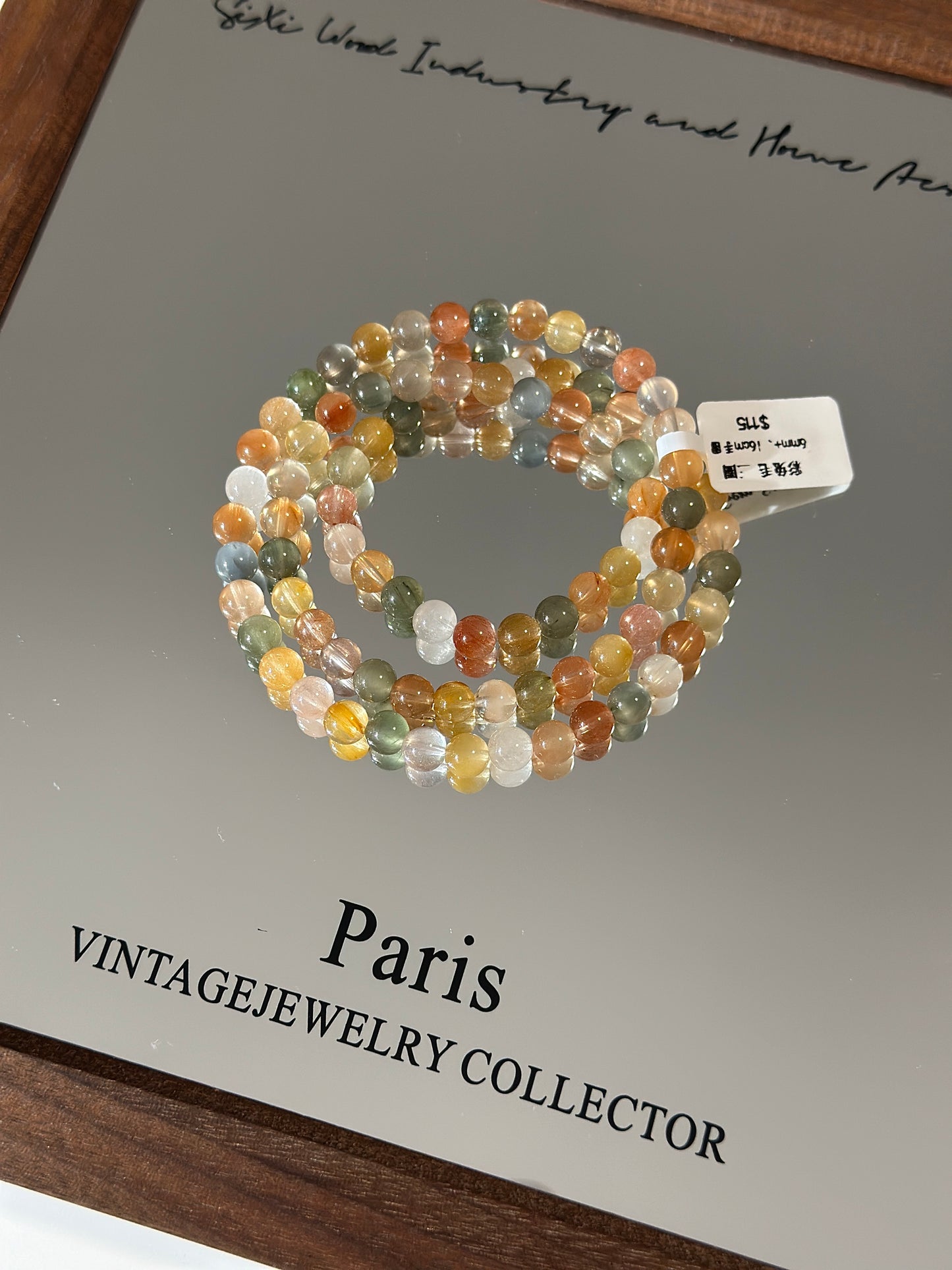 Three circles of colorful rabbit fur