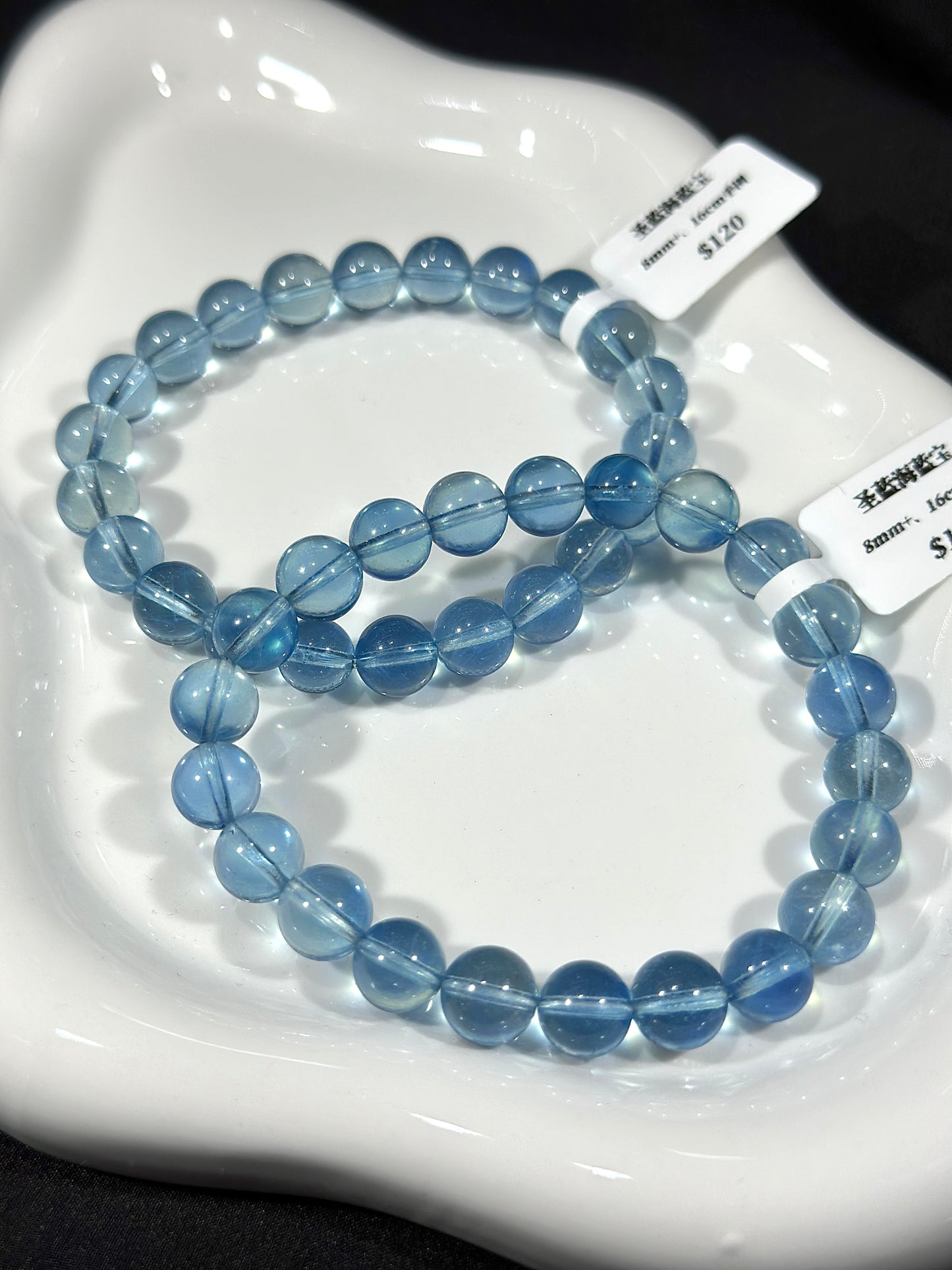 Ice-clear holy blue aquamarine