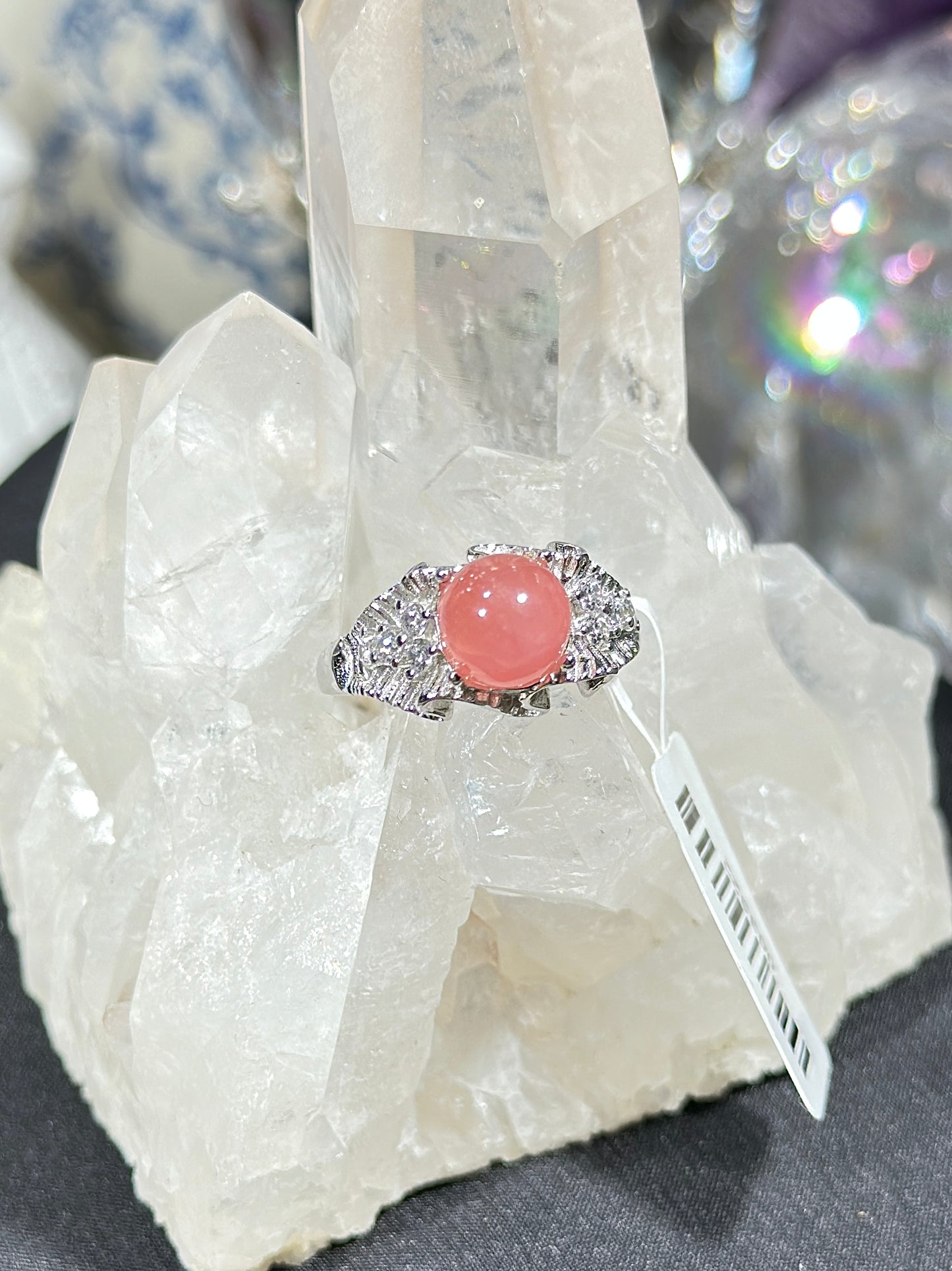 红纹石S925银戒指