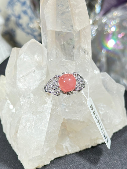 红纹石S925银戒指