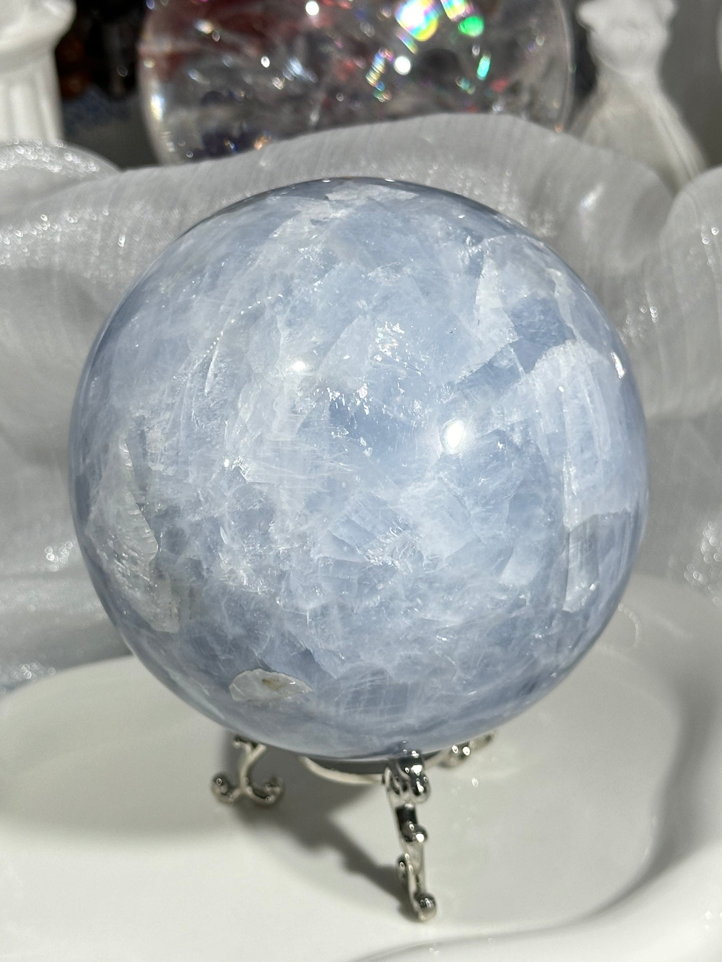 Kyanite crystal ball