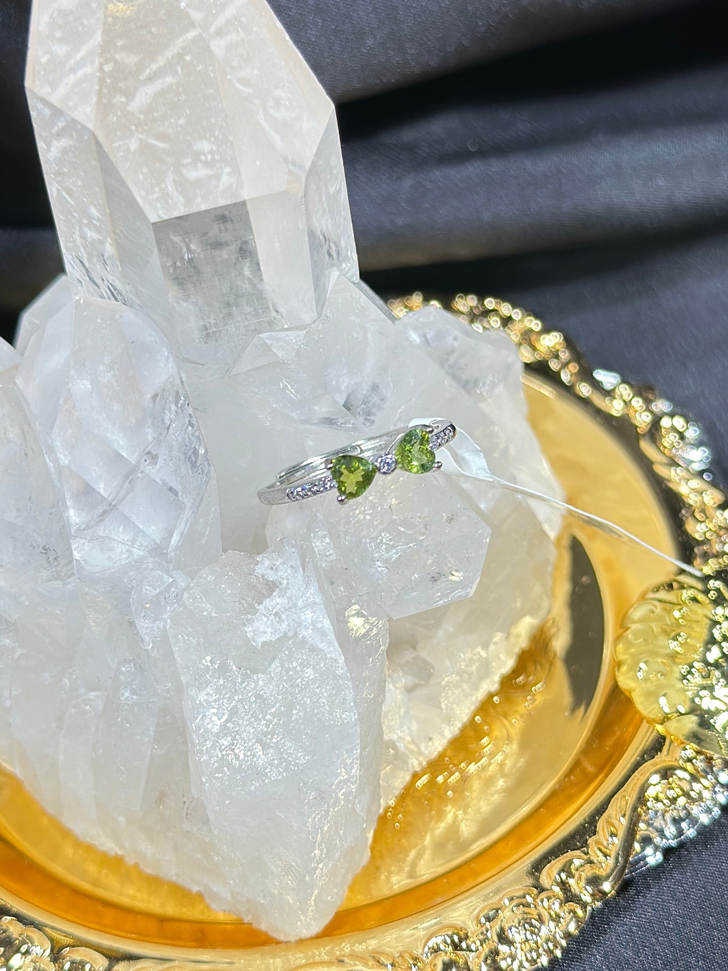 Peridot S925 silver ring-1