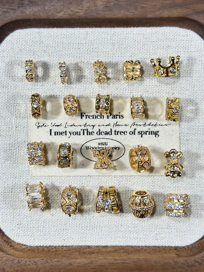 Light gold spacer ring spacer