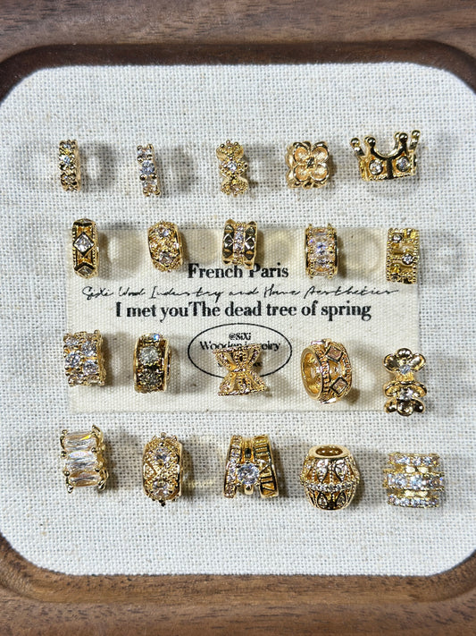 Light gold spacer ring spacer