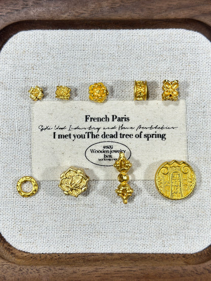 Ancient golden spacer beads accessories