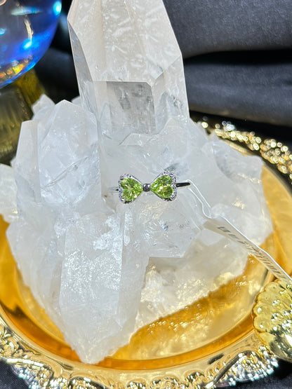 Peridot S925 silver ring-1