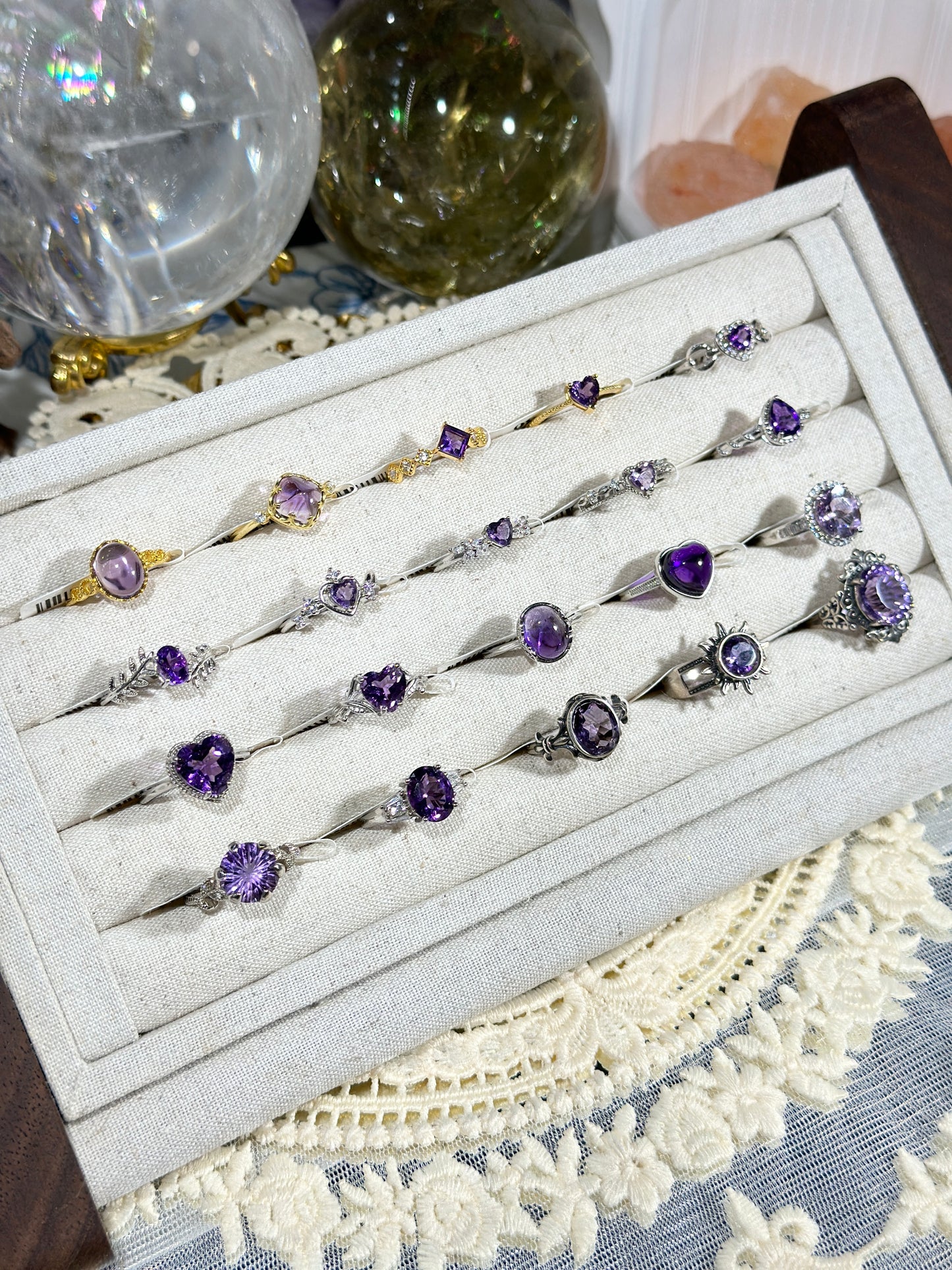 Amethyst Ring S925 Silver