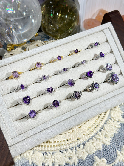 Amethyst Ring S925 Silver