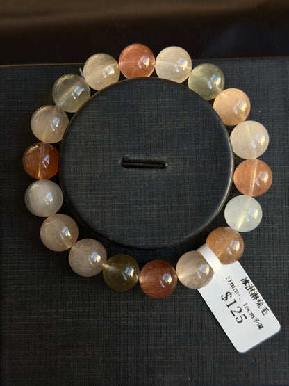 Ice cream colored rabbit fur crystal