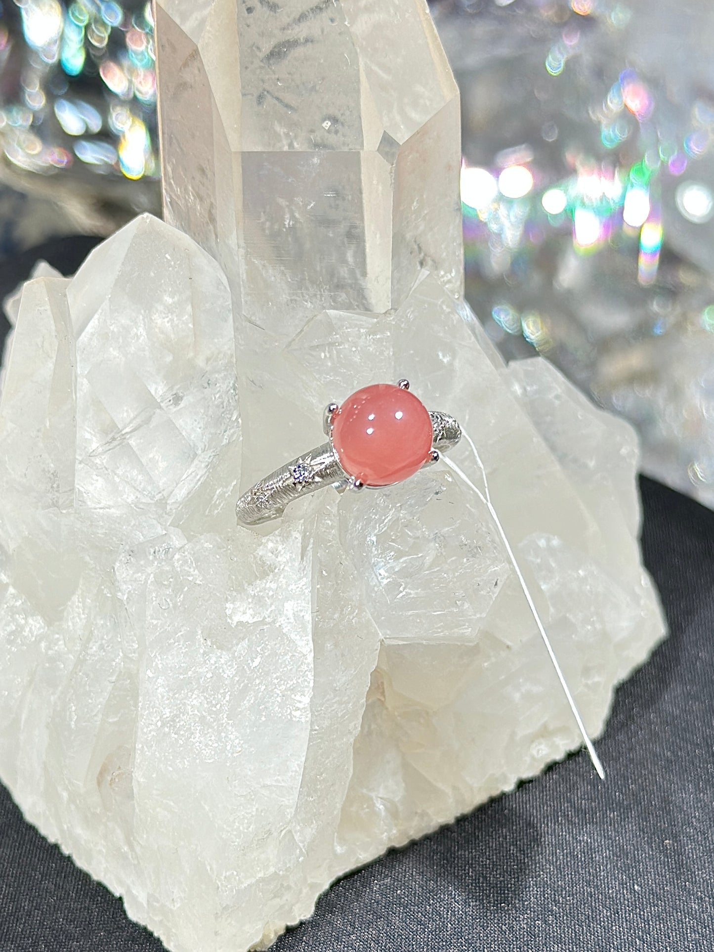 红纹石S925银戒指